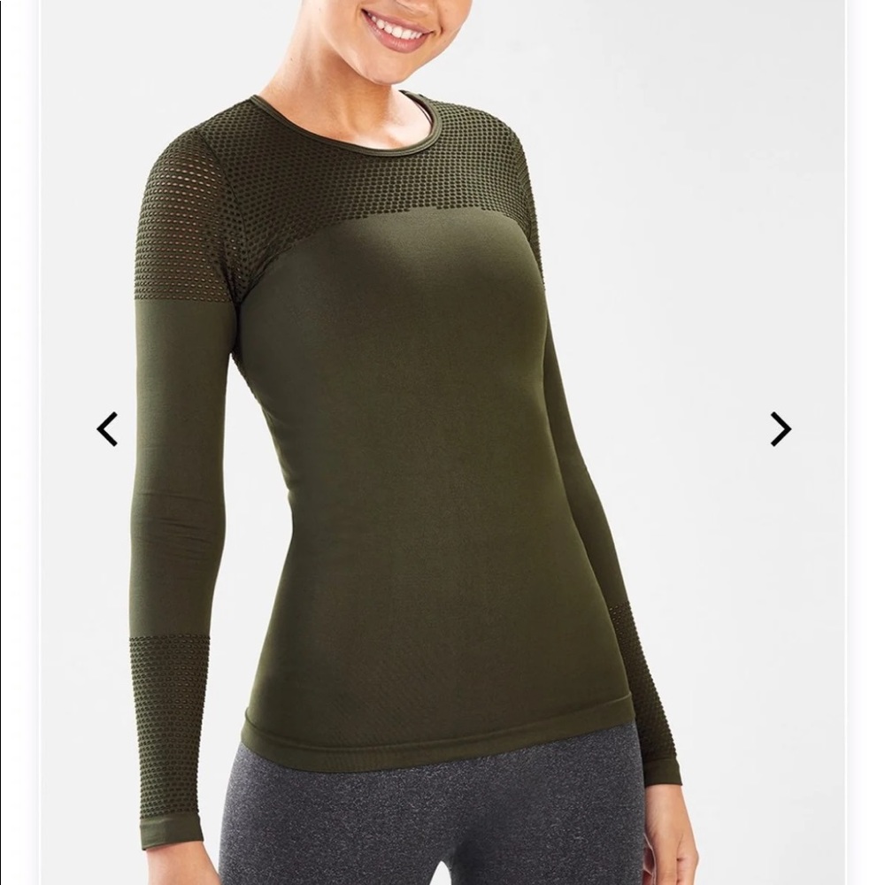 Fabletics Seamless Long Sleeve Top small